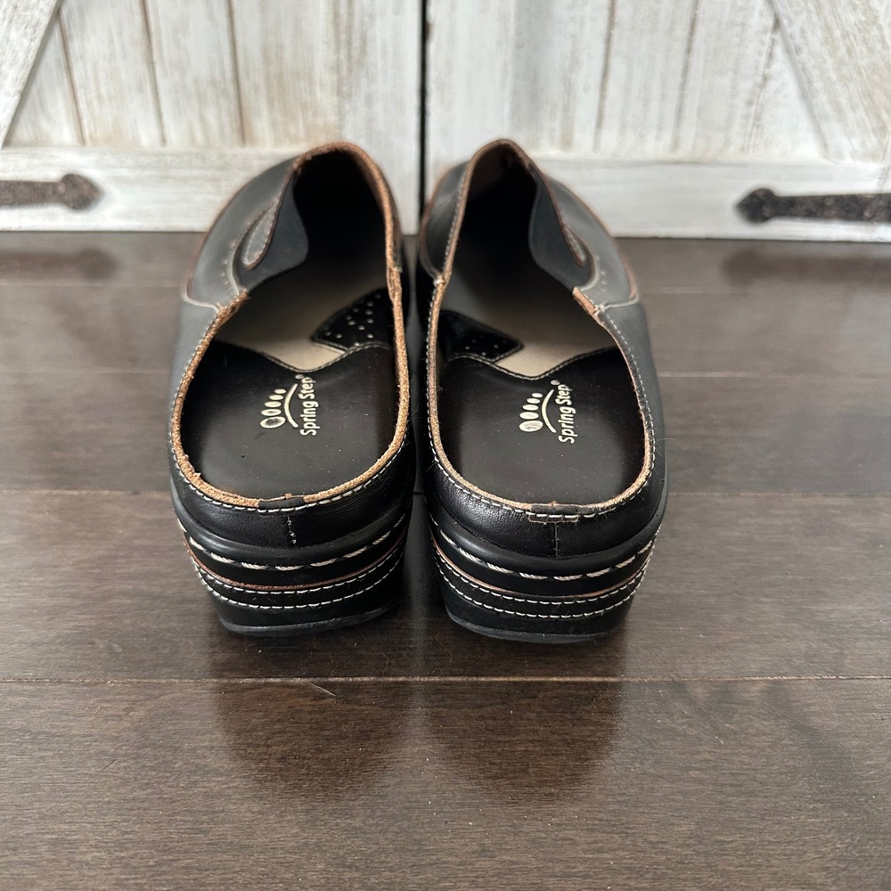 Spring Step Clogs Mules Artsy Festival Boho Black 42‎ - Picture 2 of 8